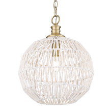 Golden 6933-M BCB-WR - Golden Lighting Florence 1-light Pendant in Brushed Champagne Brass